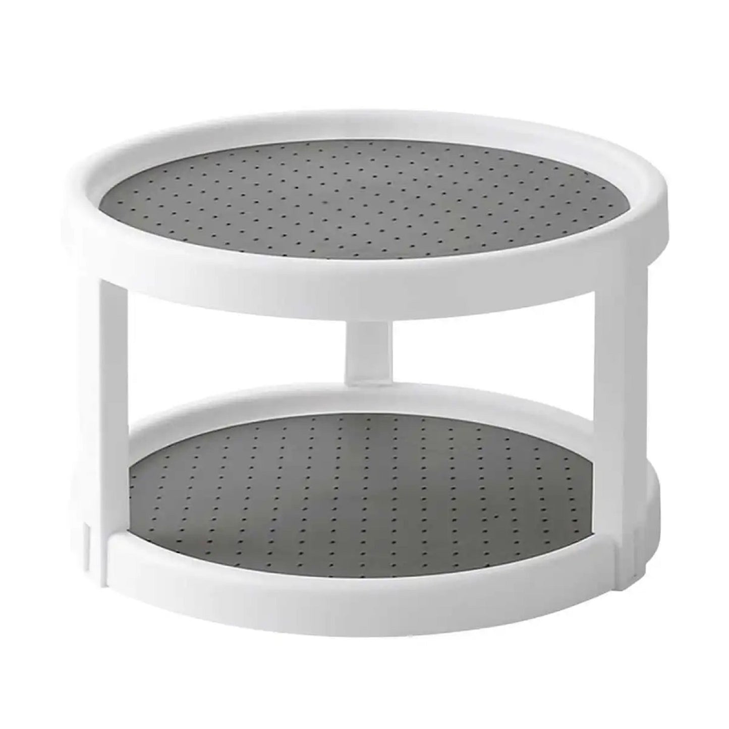 2-Layer 360-Degree Rotating Spice Storage Rack