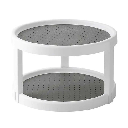 2-Layer 360-Degree Rotating Spice Storage Rack