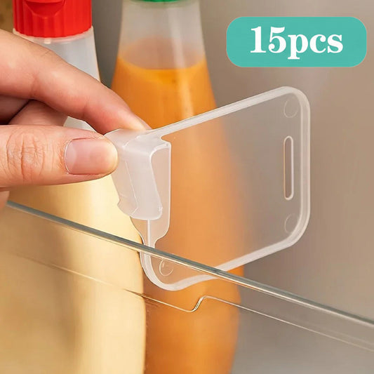 15 PCS Sturdy Clear Refrigerator Organizer Dividers