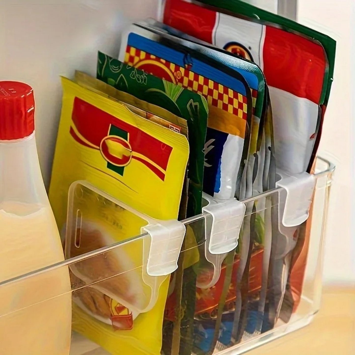 15 PCS Sturdy Clear Refrigerator Organizer Dividers