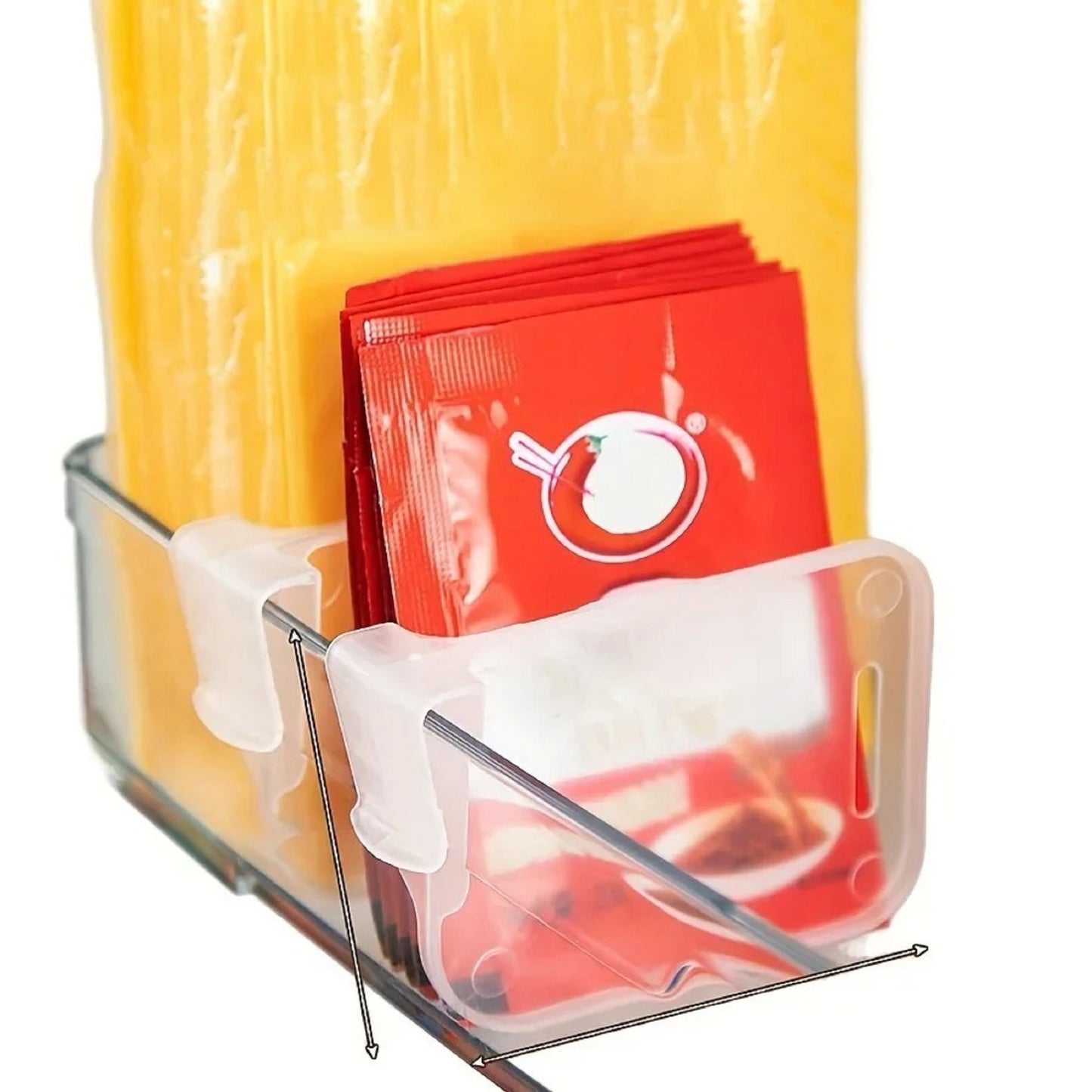 15 PCS Sturdy Clear Refrigerator Organizer Dividers