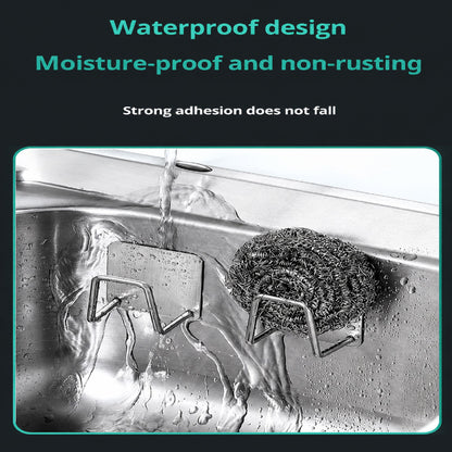1-3-6pc Stainless Steel Sink Sponge Rack