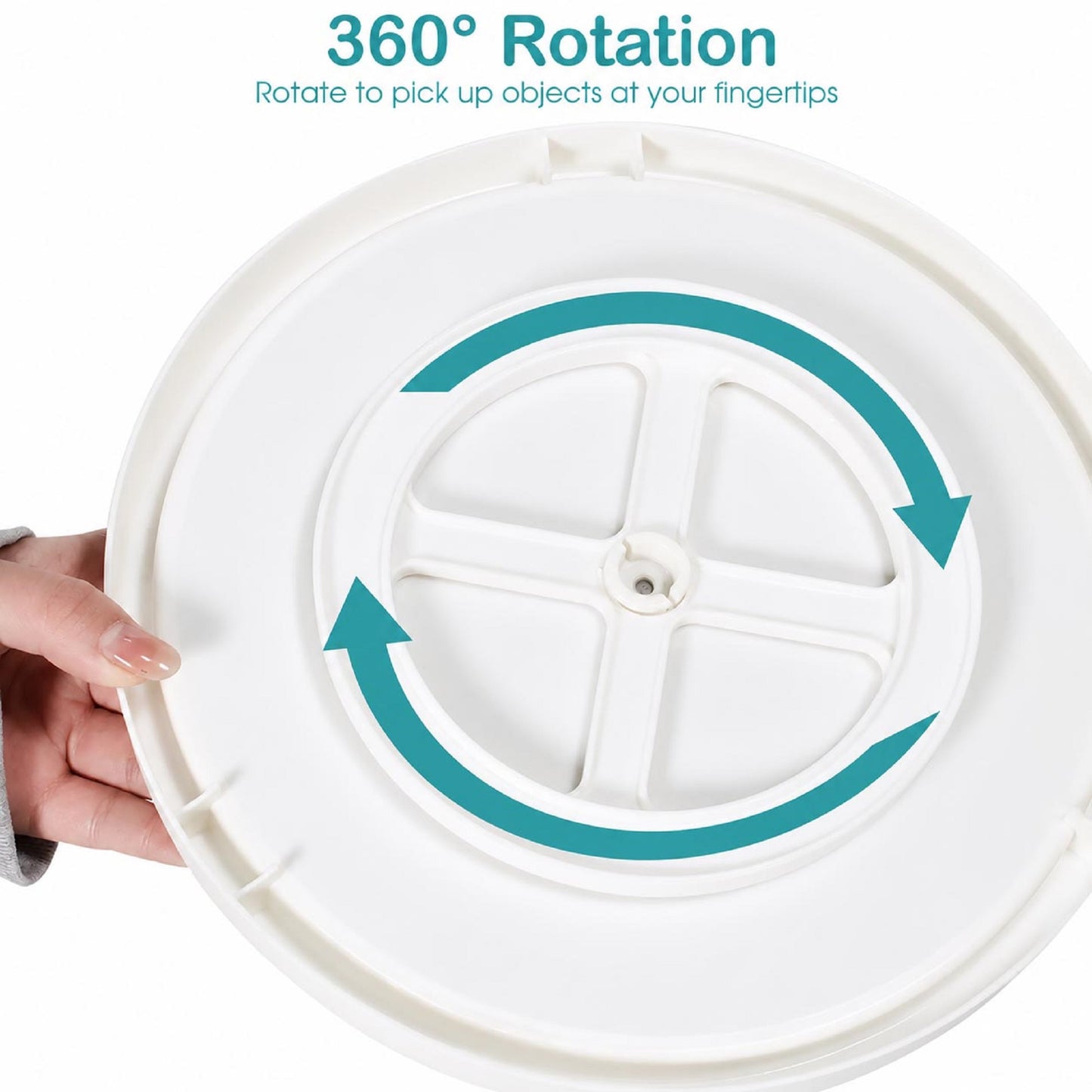 2-Layer 360-Degree Rotating Spice Storage Rack