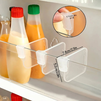 15 PCS Sturdy Clear Refrigerator Organizer Dividers