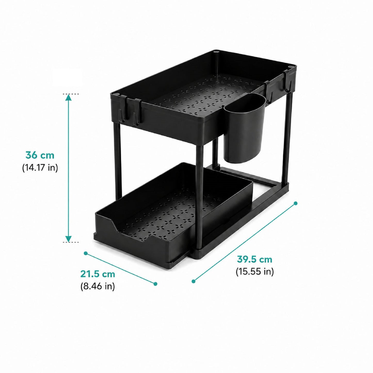 2-Tier ‌Sliding Under Sink Organizer