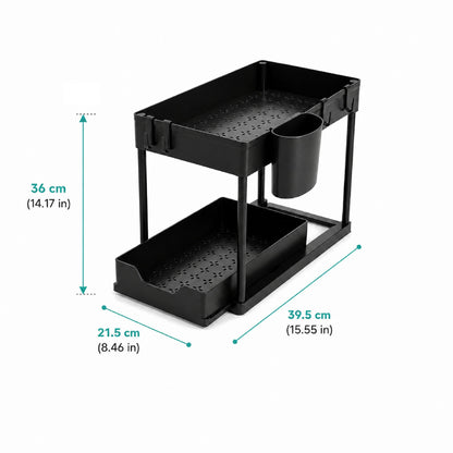 2-Tier ‌Sliding Under Sink Organizer
