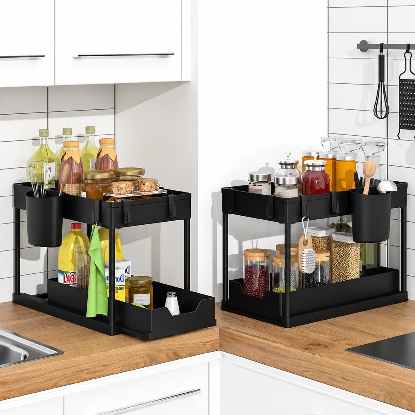 2-Tier ‌Sliding Under Sink Organizer