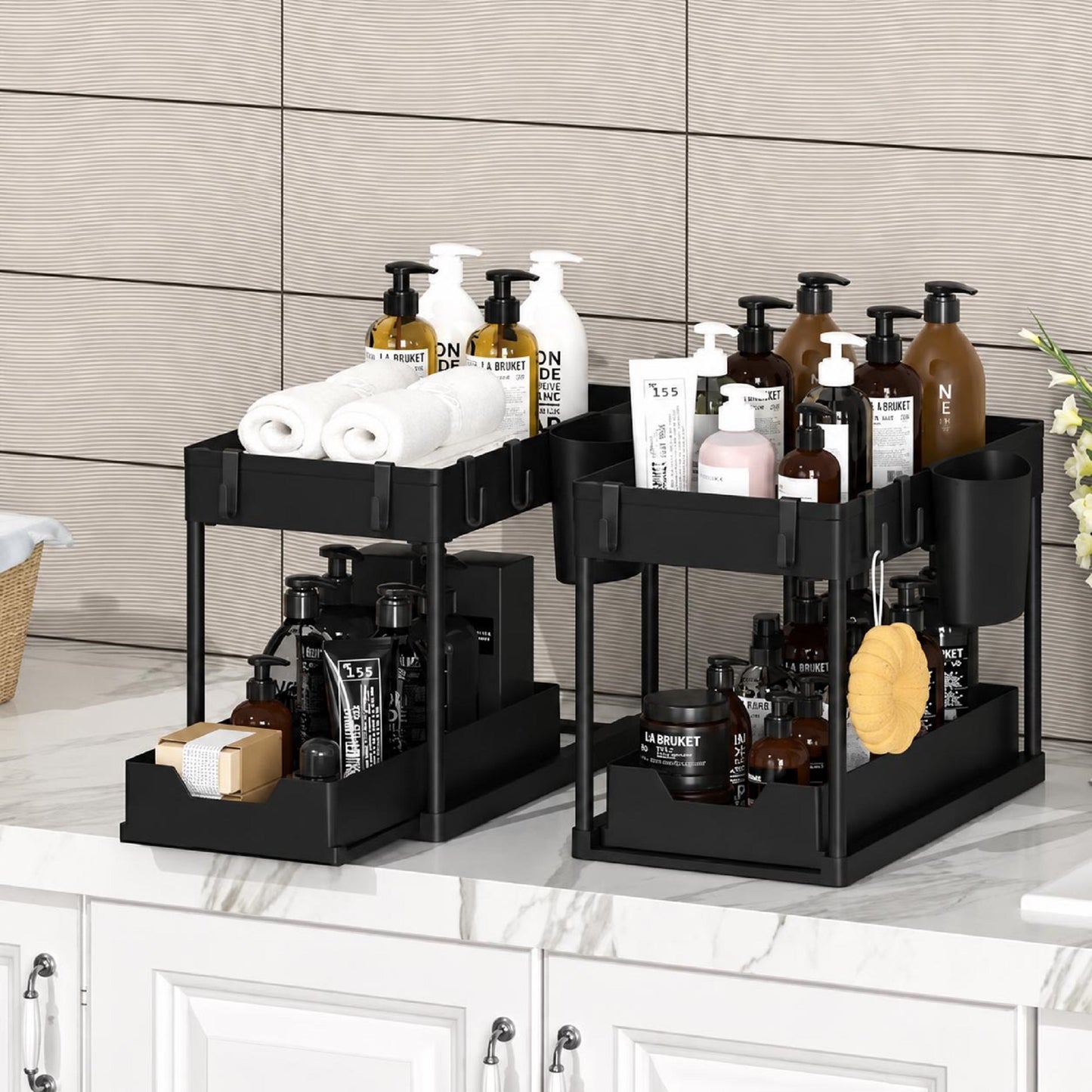 2-Tier ‌Sliding Under Sink Organizer