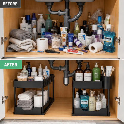 2-Tier ‌Sliding Under Sink Organizer