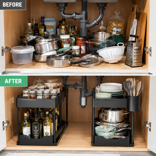 2-Tier ‌Sliding Under Sink Organizer